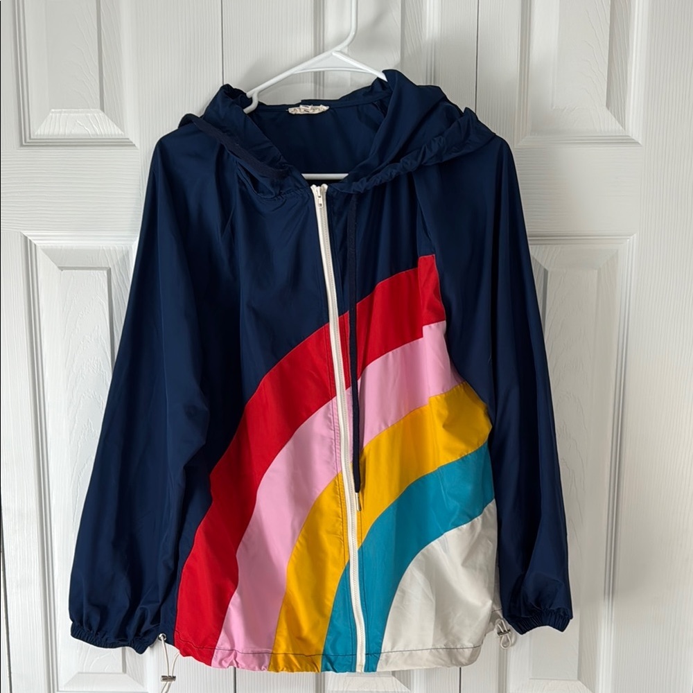 Nwot Jacket with Rainbow Design